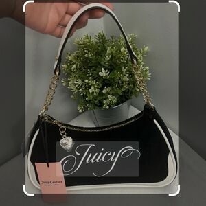 Juicy Couture Black and White‎ Women's Bag Raising Star Shoulder